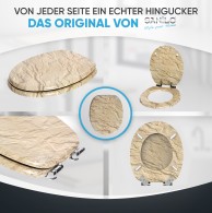 Soft Close Toilet Seat Sand Stone