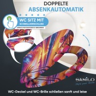 Soft Close Toilet Seat with Quick Release Aloha
