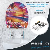 Soft Close Toilet Seat with Quick Release Aloha
