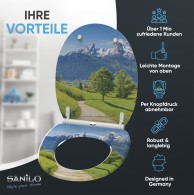 Soft Close Toilet Seat with Quick Release Alps