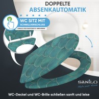 Soft Close Toilet Seat with Quick Release Aquarelle