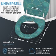 Soft Close Toilet Seat with Quick Release Aquarelle