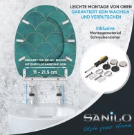 Soft Close Toilet Seat with Quick Release Aquarelle
