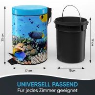 Bathroom Bin Ocean 3 Litres