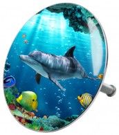 Bathtube Plug Dolphin Corals