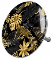 Bathtube Plug Golden Leaves