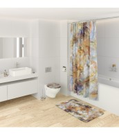 Bathroom Set Marble Brown