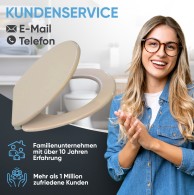 Soft Close Toilet Seat with Quick Release Beige