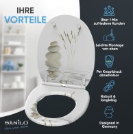 Soft Close Toilet Seat with Quick Release Balance