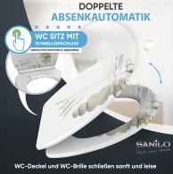 Soft Close Toilet Seat with Quick Release Balance