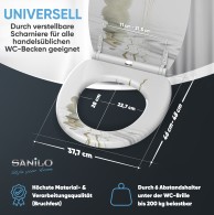 Soft Close Toilet Seat with Quick Release Balance
