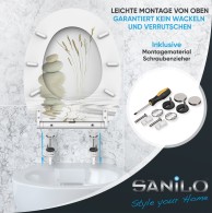 Soft Close Toilet Seat with Quick Release Balance
