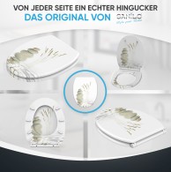 Soft Close Toilet Seat with Quick Release Balance