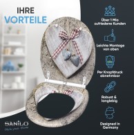 Soft Close Toilet Seat with Quick Release Bavaria