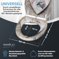 Soft Close Toilet Seat with Quick Release Bavaria