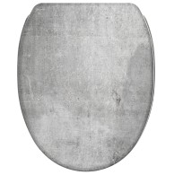Soft Close Toilet Seat with Quick Release Concrete