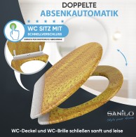 Soft Close Toilet Seat with Quick Release Beer