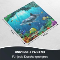 Bath Mat Dolphin 53 x 53 cm