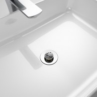 Pop-Up Wash Basin Plug Black Stones