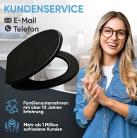 WC-Sitz mit Absenkautomatik Black Wood
