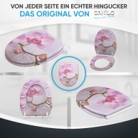 Soft Close Toilet Seat with Quick Release Blooming