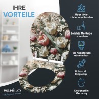 Soft Close Toilet Seat with Quick Release Blossique
