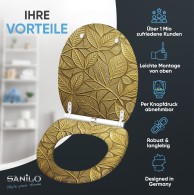 Soft Close Toilet Seat with Quick Release Bractea