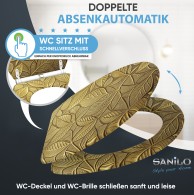 Soft Close Toilet Seat with Quick Release Bractea