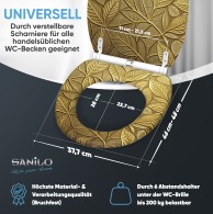 Soft Close Toilet Seat with Quick Release Bractea