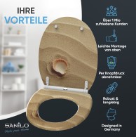 Soft Close Toilet Seat with Quick Release Clam