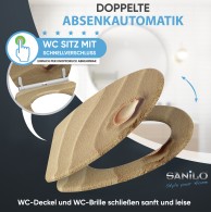 Soft Close Toilet Seat with Quick Release Clam