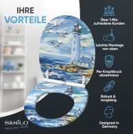 Soft Close Toilet Seat with Quick Release Coast