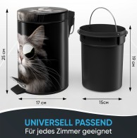 Bathroom Bin Cool Cat 3 Litres