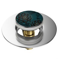 Pop-Up Wash Basin Plug Dahlias