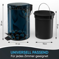 Bathroom Bin Dahlia 3 Litres
