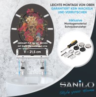 Soft Close Toilet Seat with Quick Release Day of the Dead