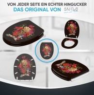 Soft Close Toilet Seat with Quick Release Day of the Dead