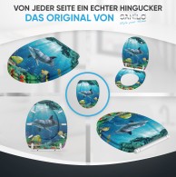 Soft Close Toilet Seat with Quick Release Dolphin