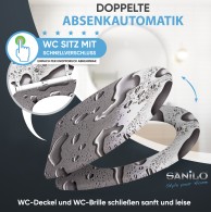 Soft Close Toilet Seat with Quick Release Dewdrop