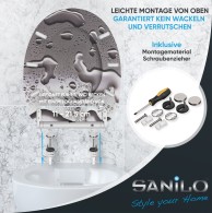 Soft Close Toilet Seat with Quick Release Dewdrop