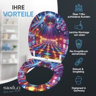 Soft Close Toilet Seat with Quick Release Disco