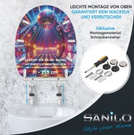 Soft Close Toilet Seat with Quick Release Disco
