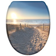 Soft Close Toilet Seat with Quick Release Dune