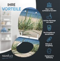 Soft Close Toilet Seat with Quick Release Dunetide