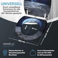Soft Close Toilet Seat with Quick Release Earth
