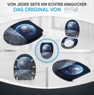 Soft Close Toilet Seat with Quick Release Earth