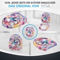 Soft Close Toilet Seat with Quick Release Unicorn