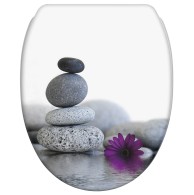 Soft Close Toilet Seat with Quick Release Energy Stones