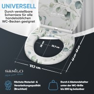 Soft Close Toilet Seat with Quick Release Eucalyptus