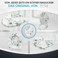Soft Close Toilet Seat with Quick Release Eucalyptus